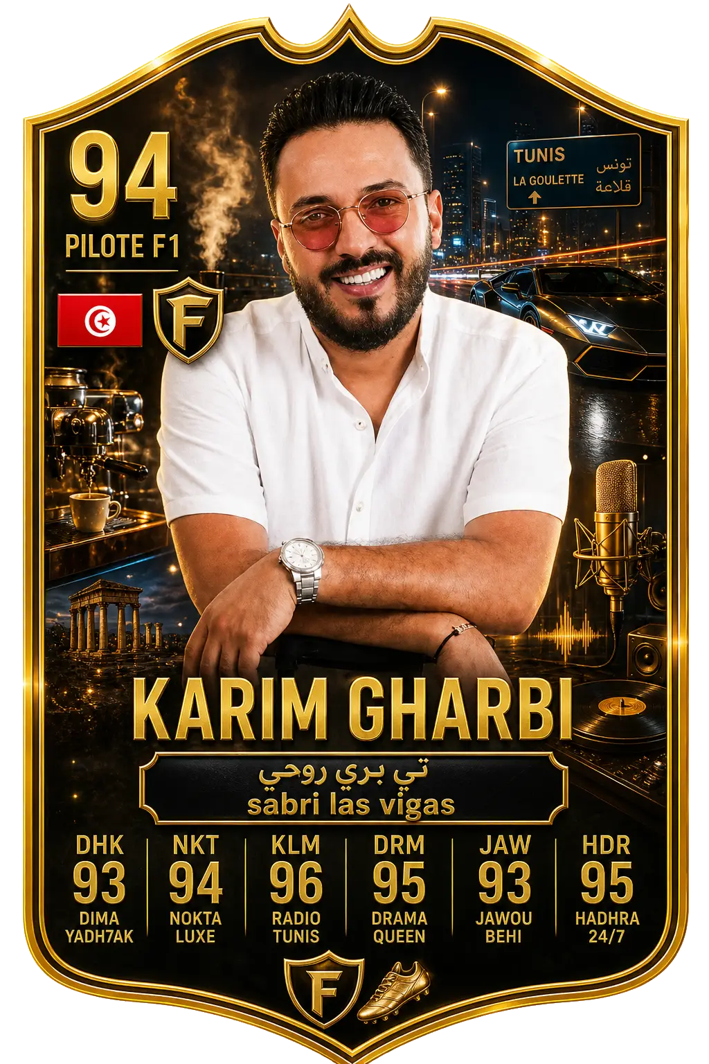 KARIM GHARBI - كريم الغربي كارت فيفا تونسية